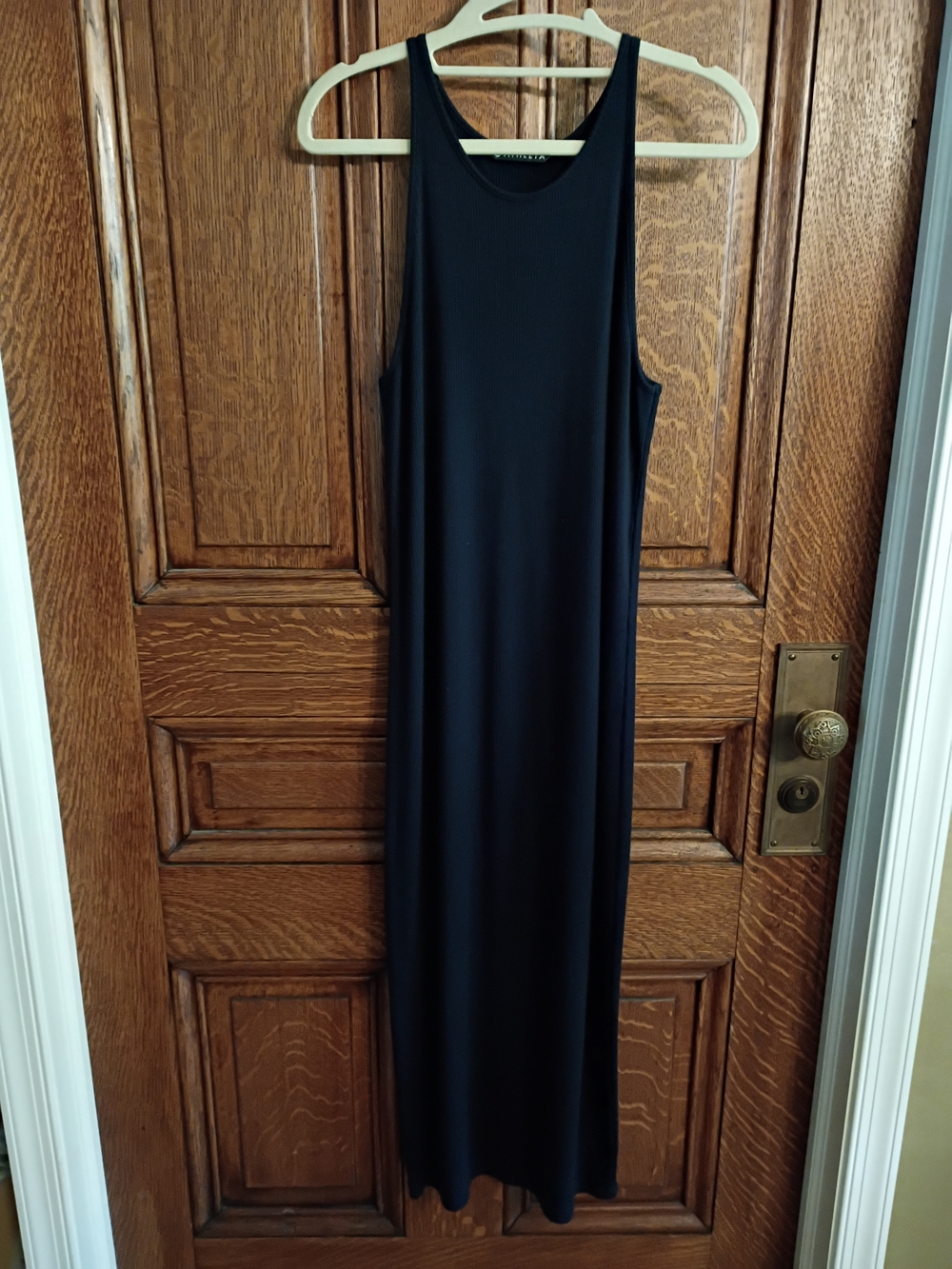 Athleta Size S, Navy Blue Sleeveless Maxi Dress
